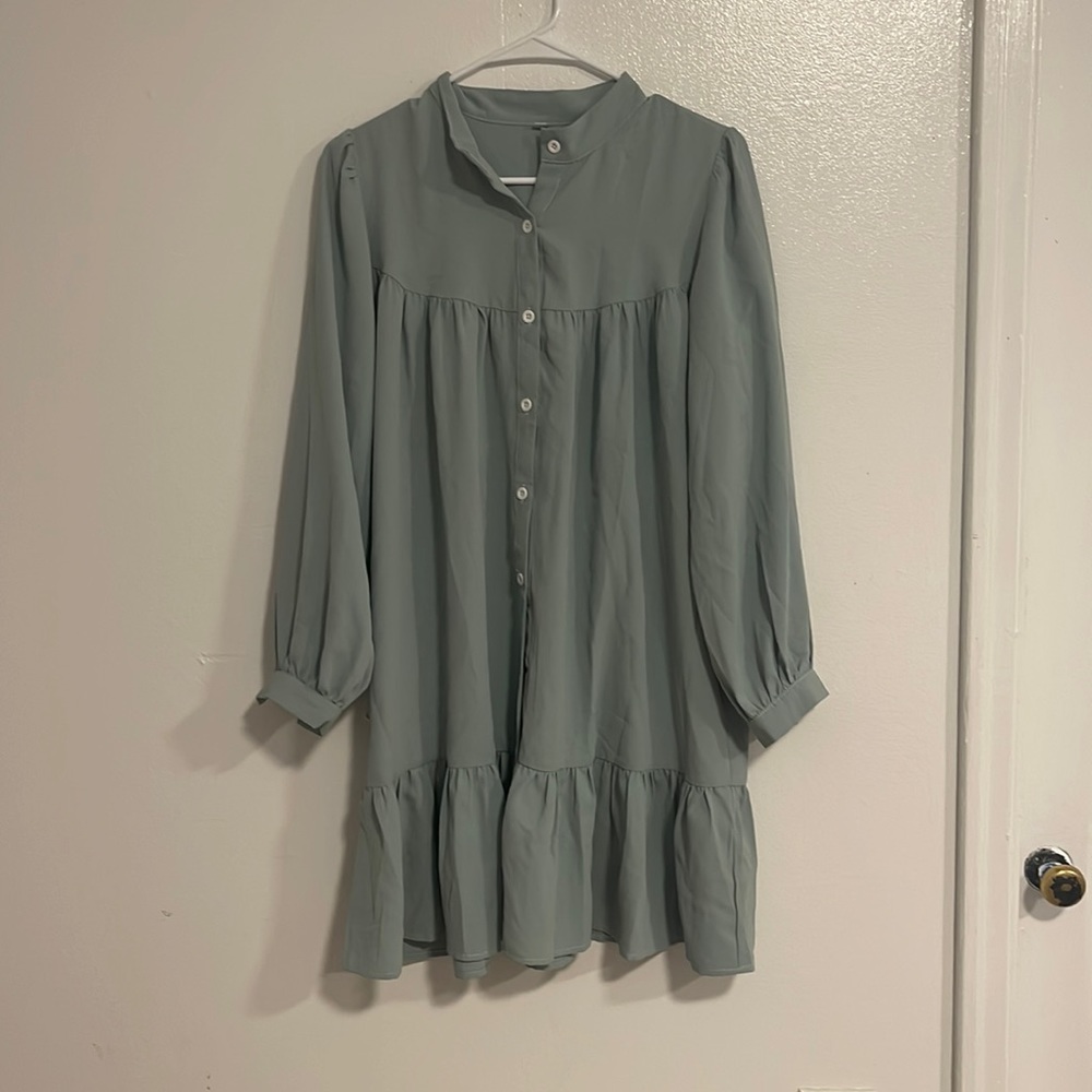 Pastel Green Sage Dress